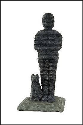 Boaz Vaadia, Avimelekh with Dog (#90), 2006
Bronze and Bluestone, 17 1/2 x 8 1/2 x 6 1/2 inches
Edition of 7 + 2 AP
VAAD0082