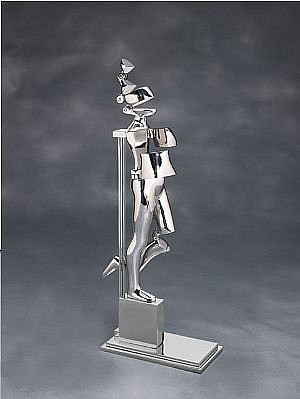 Ernest Trova, AWF #3, 1986
stainless steel, 17 x 16 1/2 x 3 1/2 inches
Ed. of 8
TROV0111