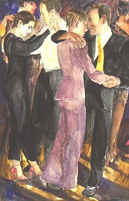 David Remfry, New York Party, 1997
Watercolor on paper, 60 x 40 inches
REMF0041