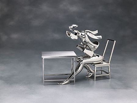 Ernest Trova, Seated Figure II, 1988
stainless steel, 15 x 16 1/4 x 10 inches
Ed.  6/8
TROV0127