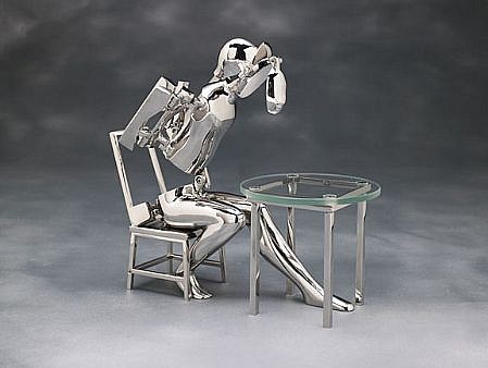Ernest Trova, Seated Figure V, 1990
stainless steel, 7 x 10 x 4 3/4 inches
AP 1/2
TROV0135