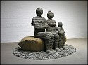 Boaz Vaadia, The Family (#100)
2008, Bronze, Bluestone and Boulder