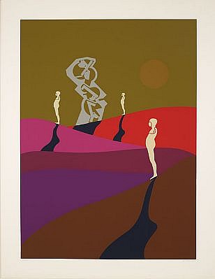 Ernest Trova, Series 75: 238
Ed. 3/150, 1975
Silkscreen on Paper, 42 x 35 in.
TROV0052