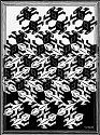 MC Escher, Regular Division of the Plane V: Black (B. 420)
1957, Woodcut