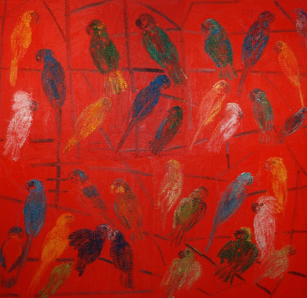 Hunt Slonem, Red Picul, 2003
Oil on Canvas, 79 x 82 1/2 inches
SLON0011