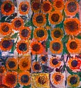 Hunt Slonem, Sunflowers (M)
2008, Oil on Canvas