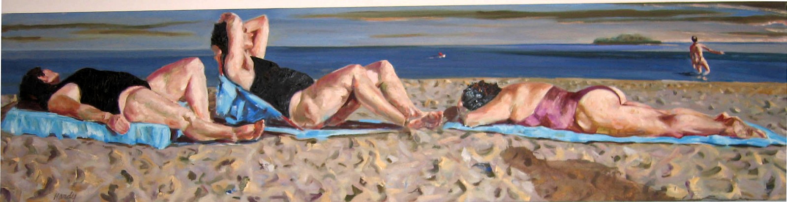 John Hardy, Beach Solitude- A Trios, 1994
Oil on Canvas, 18 x 72 inches
HARD0011