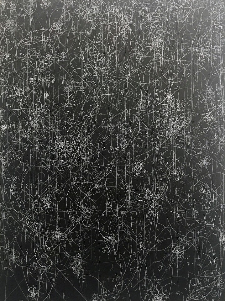 Kysa Johnson, Blow Up 315 - subatomic decay patterns, 2017
fixed chalk on blackboard, 40 x 30 in.
JOHK00007