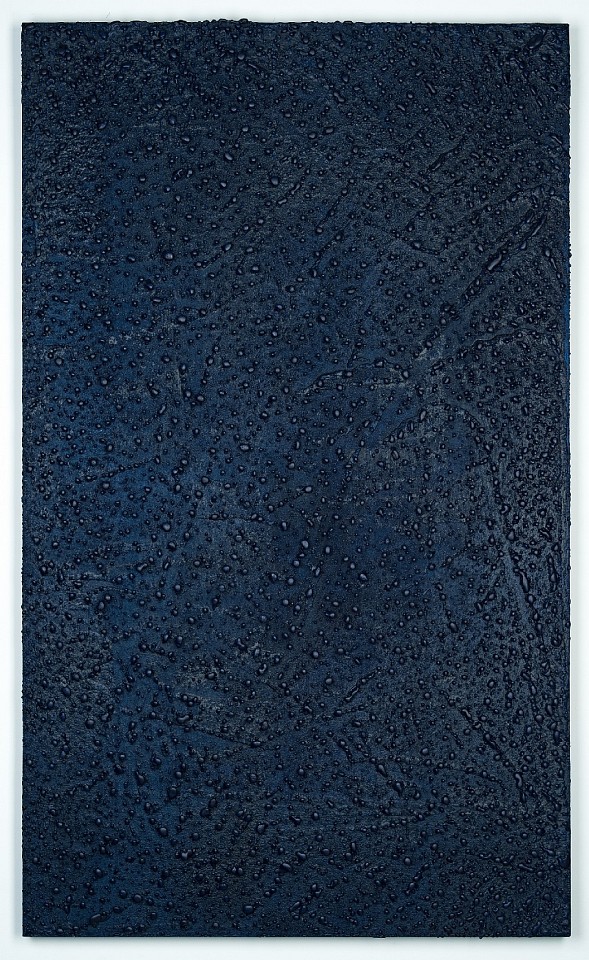 Gene Kiegel, Untitled from Another World Series, 2018
Microcrystalline wax, damar resin, pigment on wooden panel, 48 x 60 in.
dark blue
KIEG00016