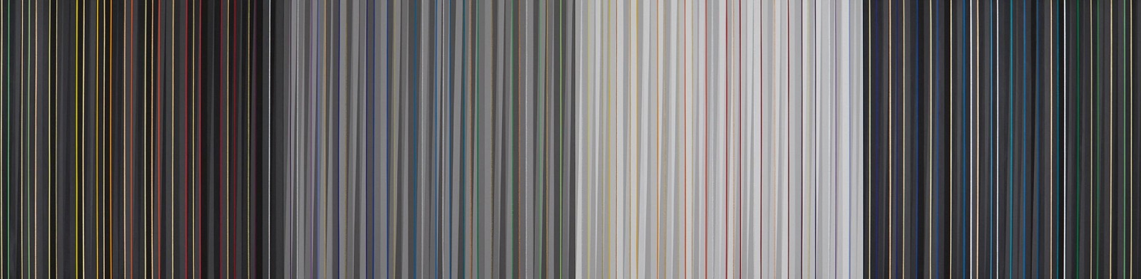 Gabriele Evertz, (A-) Chromatics (Day + Dream), 2016
Acrylic on Canvas mounted to wood panel, 42 x 168 inches (4 panels at 42x42 in.)
EVER00003