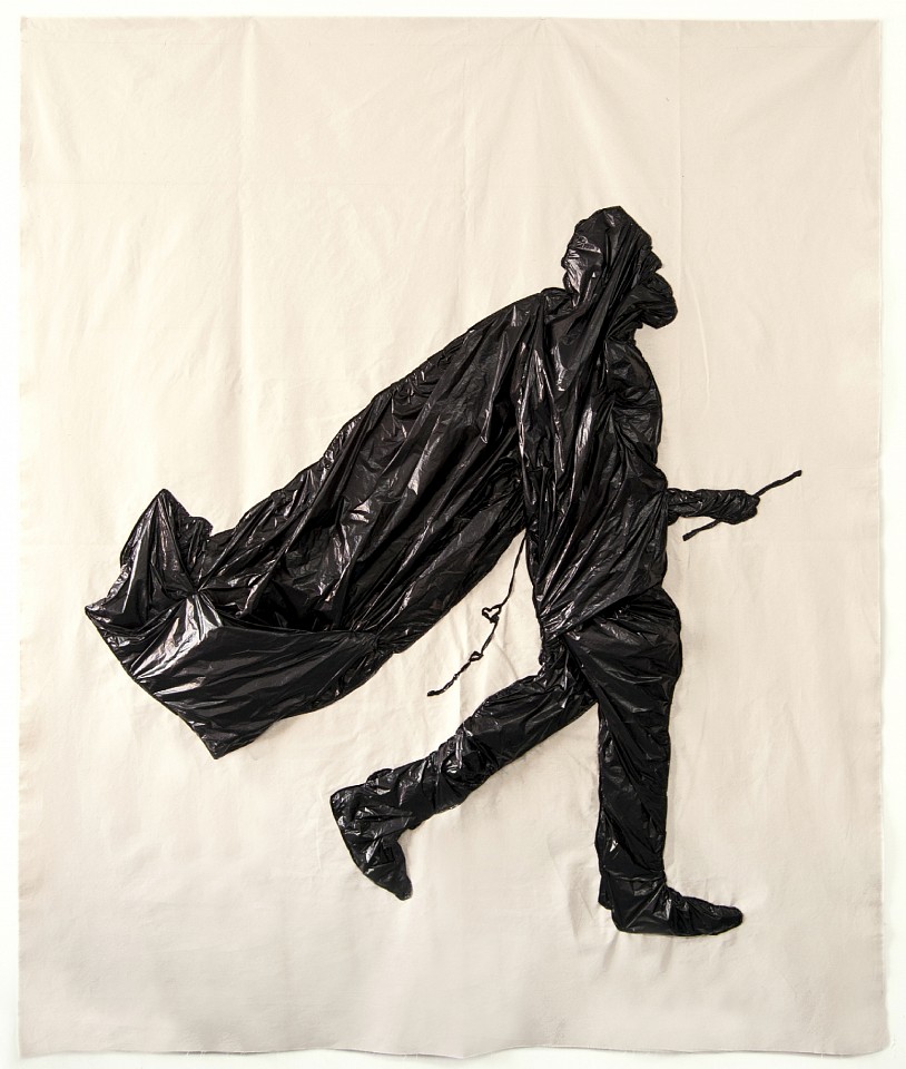Fanny Allie, Man - Cape, 2018
Trash bags sewn on canvas, 88 x 72 in.
ALLI-0001