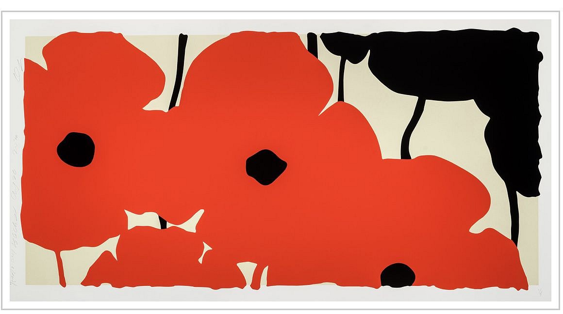Donald Sultan, Z AUG 20, 2020 (Reds); edition of 35, 2020
Silkscreen with enamel inks, flocking, and tar- like texture on Rising 4-ply Museum Board, 44 x 84 in.
SULT00051