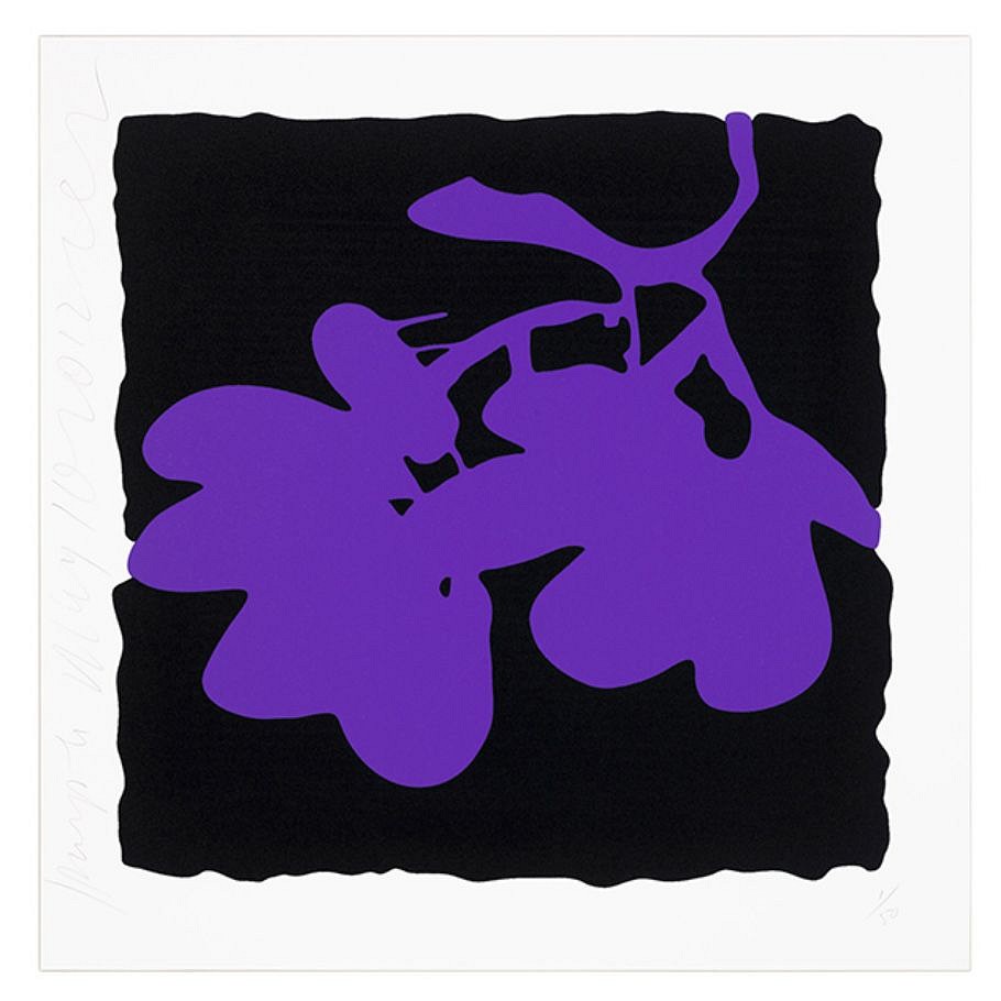 Donald Sultan, Z May 10, 2012, Purple; edition of 50, 2012
Silkscreen with enamel inks and flocking on 2-ply museum board, 24 x 24 in.
SULT00069