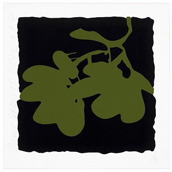 Donald Sultan - Z May 10, 2012, Green; edition of 50