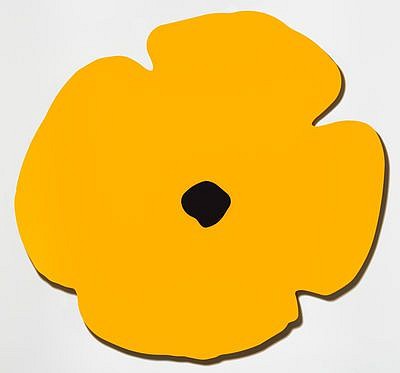 Donald Sultan, Z Wall Poppy Yellow, Aug 13, 2020; edition of 30
Shaped aluminum with powder coat and flocking, 40 x 42 1/2 in.
SULT00049