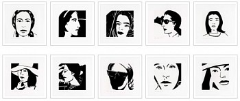 Alex Katz -&nbsp;Z Portfolio  Ada - (10 works); edition of 40