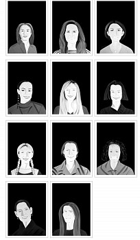 Alex Katz -&nbsp;Z Portfolio - Smile (11 works); edition of 30