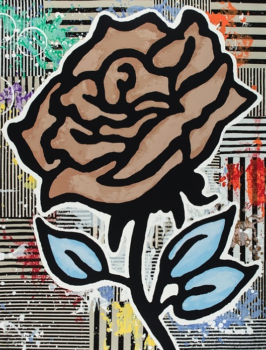 Donald Baechler, Z Brown Rose; edition of 35**, 2015
28-color silkscreen on 2-ply museum board, 40 x 31 in.
BAEC00009