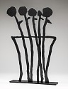 Donald Baechler, Z Black Flowers, Ed. of 25
2019, Shaped, oxidized aluminum mounted to aluminum base with black powder coat