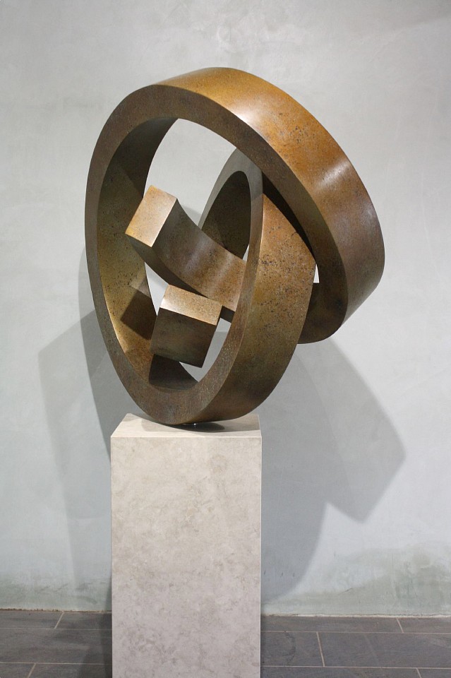 Gino Miles, ZZ Quizzle - Custom, 2021
Bronze, 38""x38"" turning radius (pedestal is 32""x16""x16"")
MILE00038