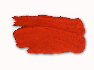 Donald Martiny Witbec (2011), a small-scale abstract sculptural painting with a bold red brushstroke, created with polymer and pigment on aluminum. This expressive, textured artwork captures movement and energy, available at Sponder Gallery.