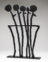 Donald Baechler, Black Flowers; edition 24/25
2019, Shaped, oxidized aluminum mounted to aluminum base with black powder coat