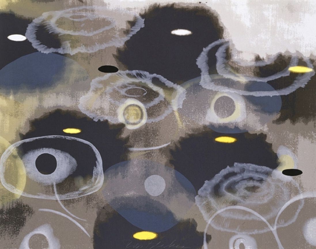 Ross Bleckner, Z Just Because, I; edition of 75, 1997
17 color silkscreen, 33 x 42 in.
BLEC00014