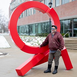 News: Madison Rd. sculpture finds new home at Richmond, Ind.'s Earlham College, April 25, 2022 - Tana Weingartner