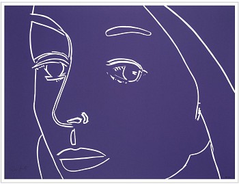 Alex Katz -&nbsp;Z Ada (purple); edition of 75
