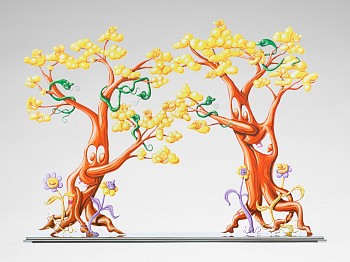 Kenny Scharf - Z Paradis Perdu (cutout); edition of 30