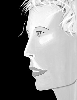 Alex Katz -&nbsp;Z Coca-Cola Girl Black and White; edition of 100