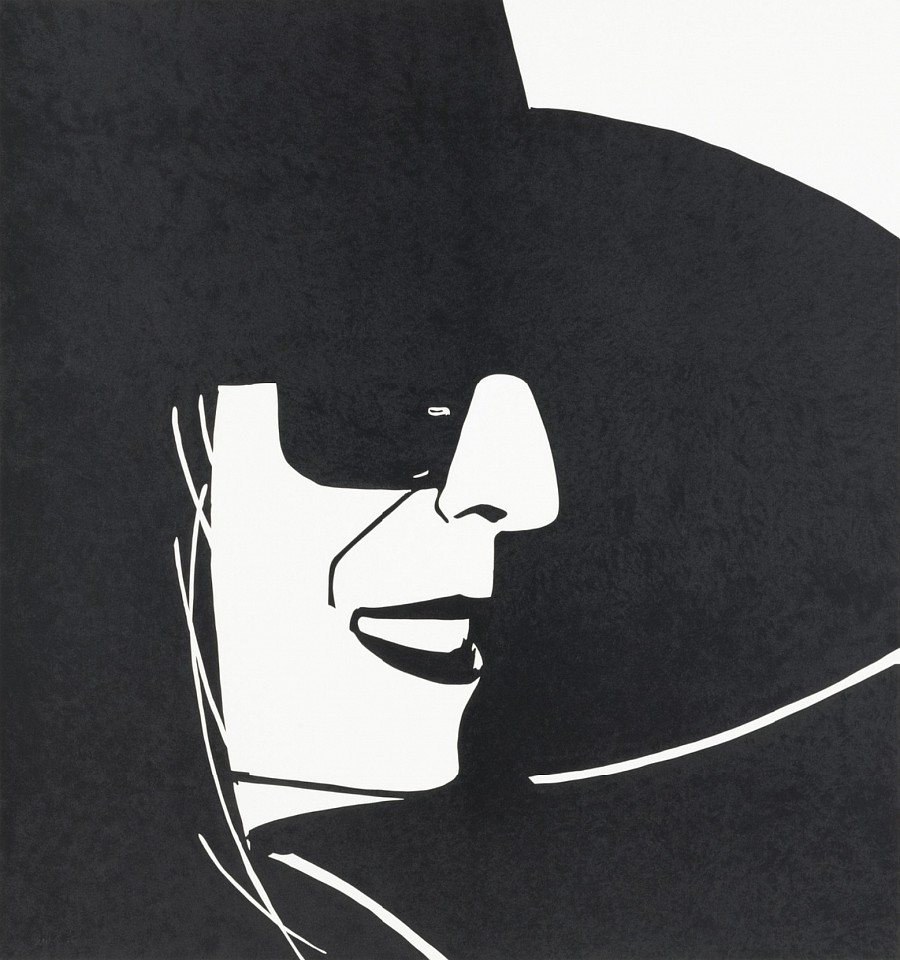 Alex Katz, Z Large Black Hat Ada; edition of 25, 2013
3-color silkscreen on Saunders Waterford white hot press 410 gsm paper, 62 x 58 in.
KATZ00040