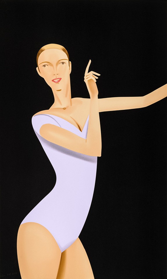 Alex Katz, Z Dancer 1; edition of 60, 2019
silkscreen in colors  on Saunders Waterford HP High White 425 gsm paper, 60 x 36 in.
KATZ00024