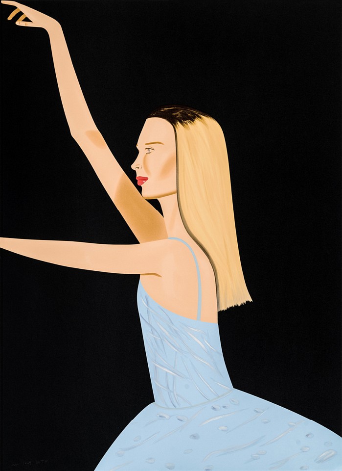 Alex Katz, Z Dancer 2; edition of 60, 2019
silkscreen in colors  on Saunders Waterford HP High White 425 gsm paper, 60 x 44 in.
KATZ00026