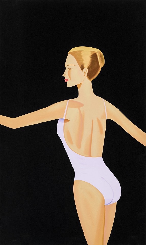 Alex Katz, Z Dancer 3; edition of 60, 2019
silkscreen in colors  on Saunders Waterford HP High White 425 gsm paper, 60 x 36 in.
KATZ00025
