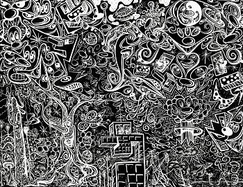 Kenny Scharf - Worldz End (Night); edition of 33 + 11 AP