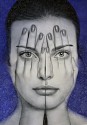 Tigran Tsitoghdzyan, DS Mirror (blue)
2023, mixed media on paper
