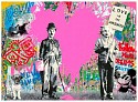 Mr. Brainwash, Juxtapose
2020, silkscreen with mixed media on paper