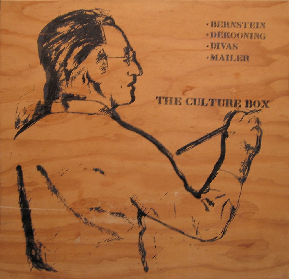 Larry Rivers, Culture Box - wood box cover - Self Portrait, 1992
wood, 25 x 25 x 2 in.
MCKE0011