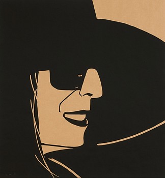 Work: Alex Katz Large Black Hat (Ada) Kraft; edition HC 1/5