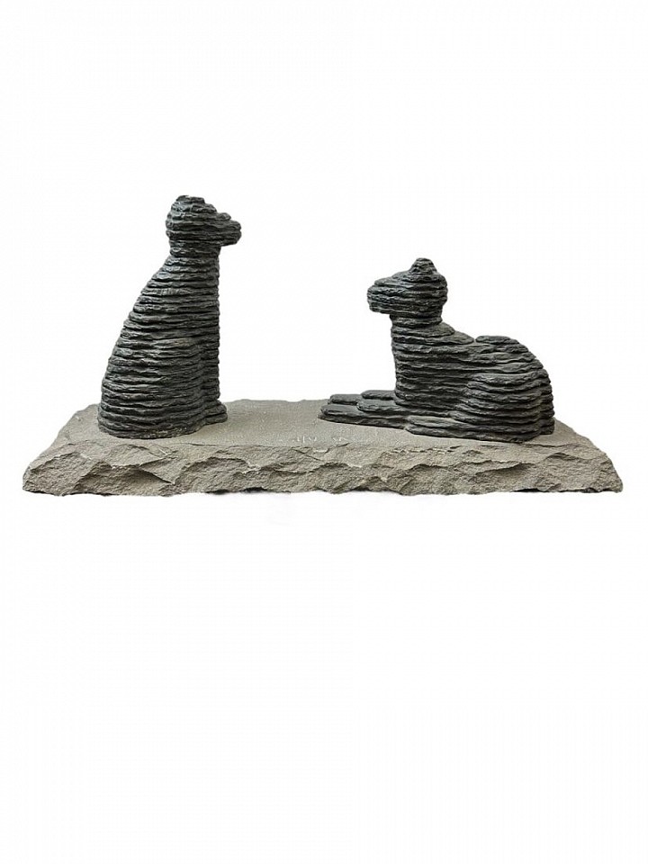 Boaz Vaadia, Two Dogs, (#10) ed. 0/7 (BVE), 1989
Bronze and Bluestone
VAAD00236