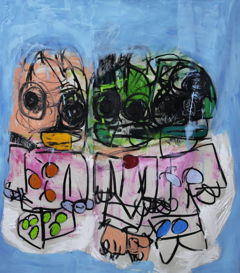 Taher Jaoui, Undercover Agents, 2024
Mixed media on canvas, 65 x 57 in.
JAO00017