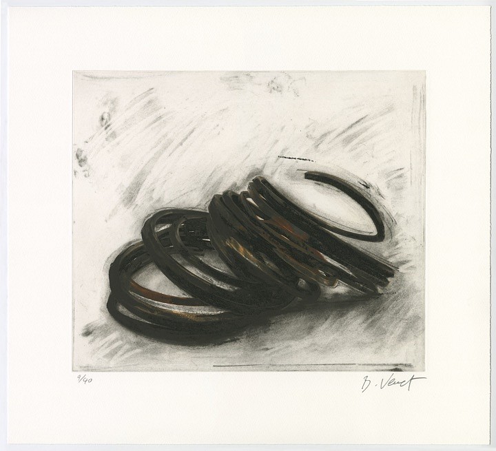 Bernar Venet, Effrondrement Lignes Indéterminées (Print 4, from the suite of 6), edition of 40, 2022
Etching, 19 x 21 in.
VENE00015