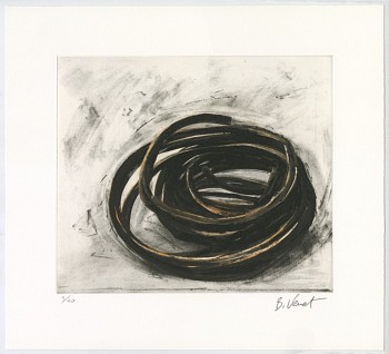 Bernar Venet - Effrondrement Lignes Indéterminées (Print 6, from the suite of 6), edition of 40