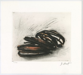 Bernar Venet - Effrondrement Lignes Indéterminées (Print 5, from the suite of 6), edition of 40