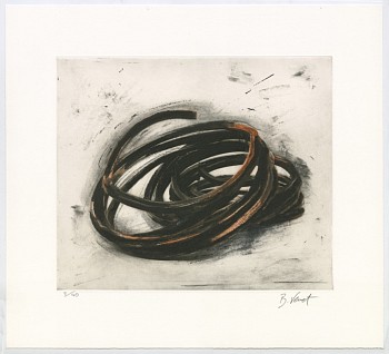 Bernar Venet - Effrondrement Lignes Indéterminées (Print 2, from the suite of 6), edition of 40
