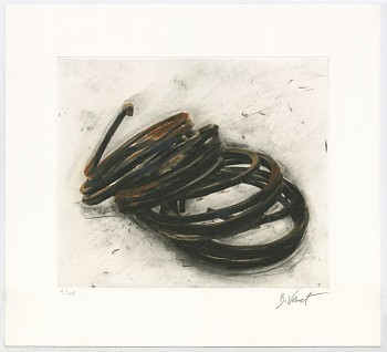 Bernar Venet - Effrondrement Lignes Indéterminées (Print 1, from the suite of 6), edition of 40