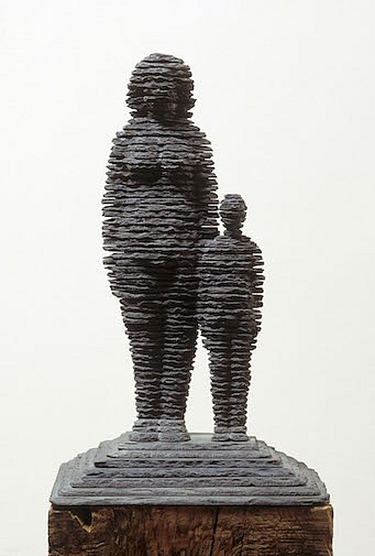 Boaz Vaadia, Sara and Yizhaq, 1986
slate, 19 x 12 x 10 in.
VAAD00244