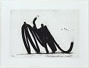 Bernar Venet, Two Indeterminate Lines III; edition 15/50
2014, polymer gravure etching and carborundum on Somerset UK textured white paper