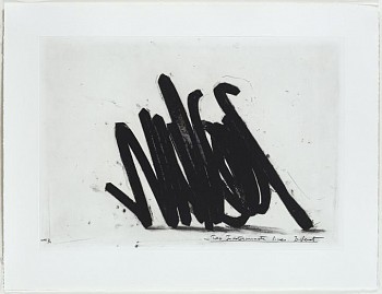 Work: Bernar Venet Two Indeterminate Lines II; edition 15/50